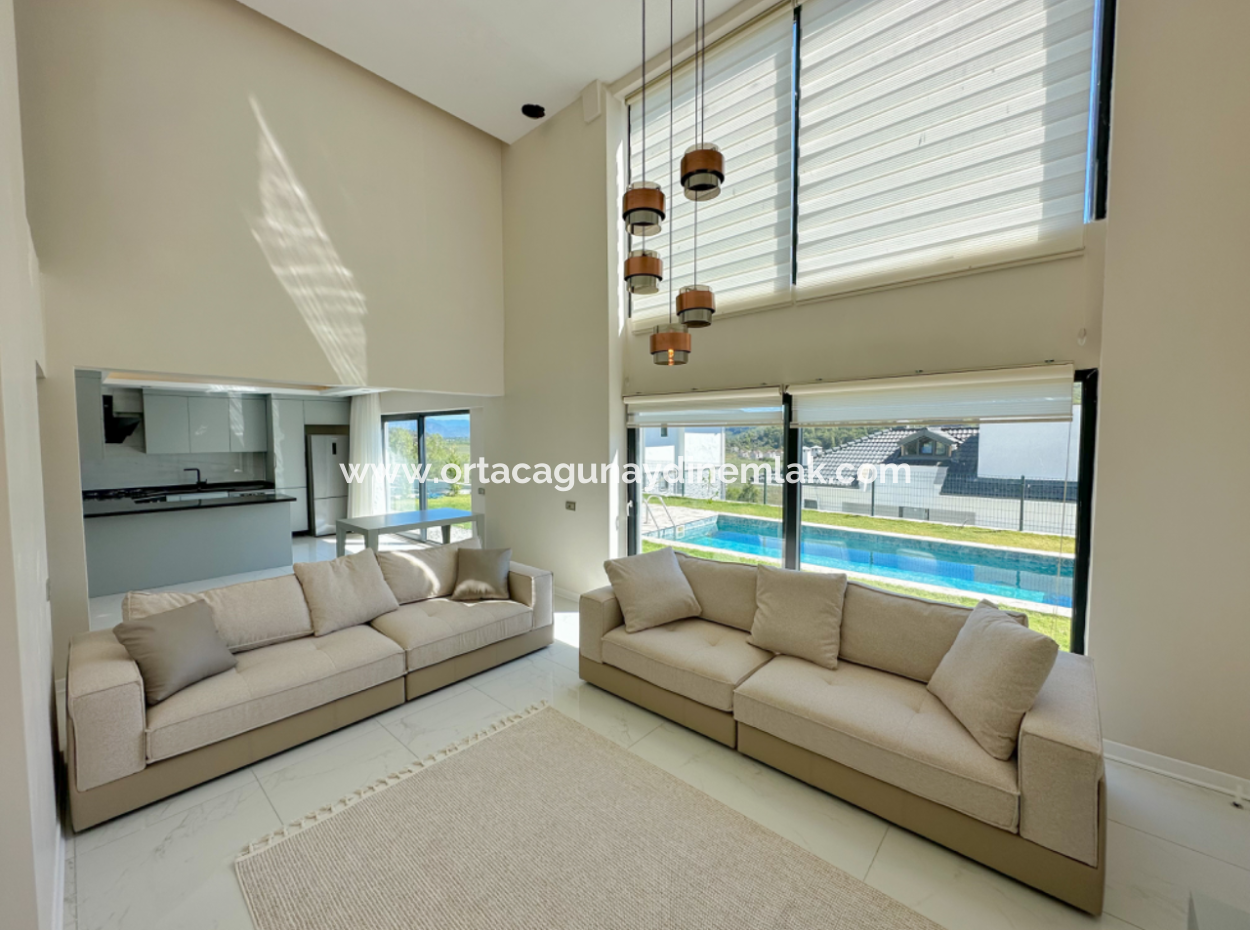 Muğla Ortaca Sarıgerme De 245 M2 4 1 Furnished Tribleks Villa For Sale.