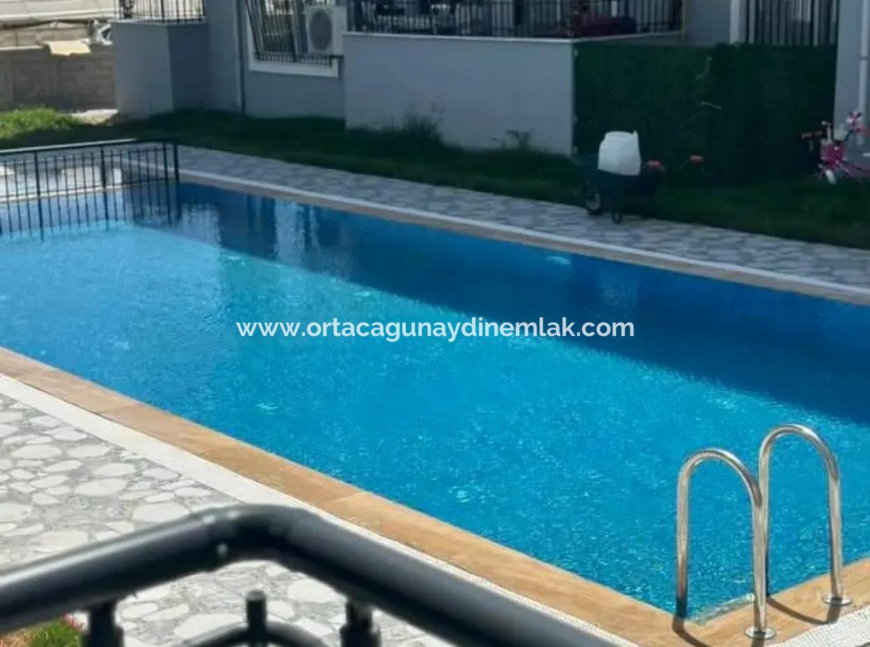 2 1 Spacious Apartment With Pool For Rent In Ortaca Karaburun