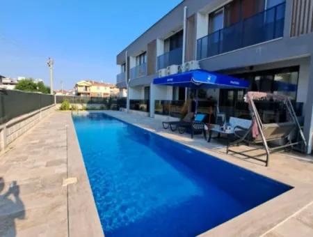 2 1 Duplex Villa With Pool For Sale In Ortaca Karaburun