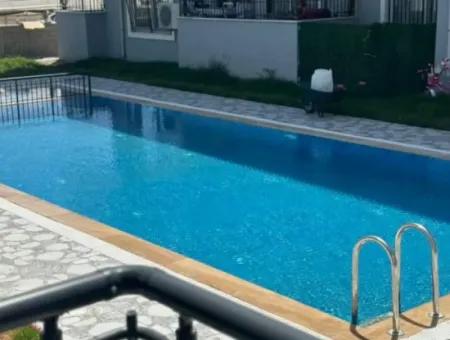 2 1 Spacious Apartment With Pool For Rent In Ortaca Karaburun