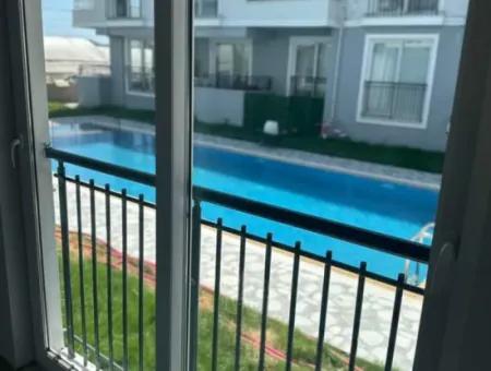 2 1 Spacious Apartment With Pool For Rent In Ortaca Karaburun