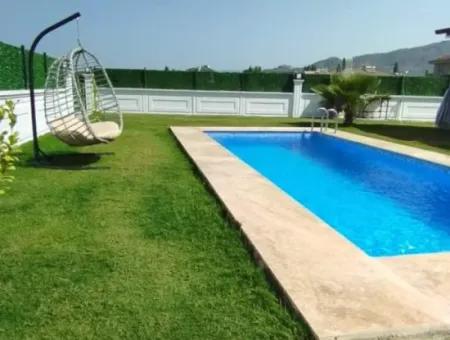 2 1 Detached Villa For Sale With Pool In Ortaca Okçular